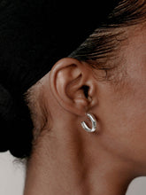 Load image into Gallery viewer, Abbie Hoops in Sterling Silver
