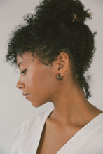 Load image into Gallery viewer, Small Glass Hoops in Smoke
