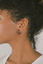 Load image into Gallery viewer, Small Glass Hoops in Smoke
