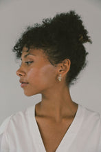 Load image into Gallery viewer, Small Glass Hoops in Yellow
