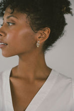 Load image into Gallery viewer, Small Glass Hoops in Yellow
