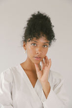 Load image into Gallery viewer, Small Pearl Hoops in Gold
