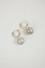 Load image into Gallery viewer, Taryn Hoops in Smoke and Gold
