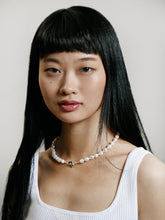 Load image into Gallery viewer, Lola Pearl Necklace in Sterling Silver
