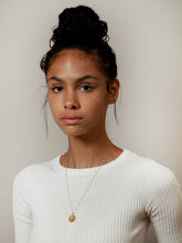 Load image into Gallery viewer, Rose Coin Necklace in Gold
