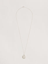Load image into Gallery viewer, Rose Coin Necklace in Sterling Silver
