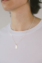 Load image into Gallery viewer, Indy Necklace in Sterling Silver with Figaro Chain
